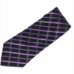 Sean John Striped Tie Purple Black White